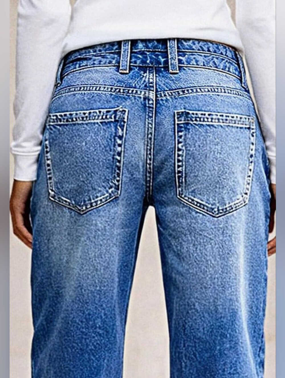 Flamingals Mid-rise Boyfriend Double Button Fly Jeans NWT Women's Medium - Picture 3 of 9